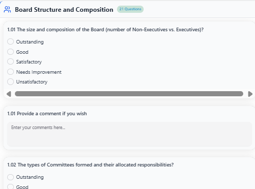 Collective Board questionnaire